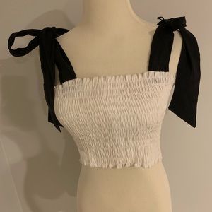 Zara tie shoulder top